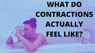 What do contractions feel like  Have LESS PAINFUL Labor Contractions [upl. by Aidnac]