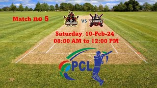 PCL 2024  Match 5  Samurais Vs Knights [upl. by Nanaj893]