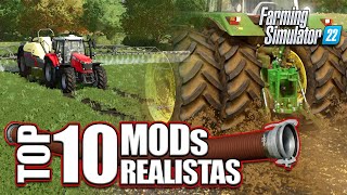 🚜 Los 10 MEJORES MODs REALISTAS para FARMING SIMULATOR 22 [upl. by Ronni]