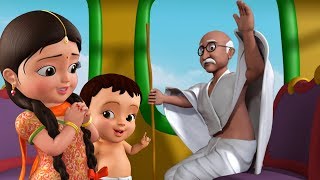 Gandhiji Ke Teen Bandar  Gandhi Jayanti Song  Hindi Rhymes for Children  Infobells [upl. by Merlina370]