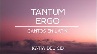 Tantum Ergo Lyric Video  Katia del Cid  MÚSICA CATÓLICA [upl. by Aneetsyrk]