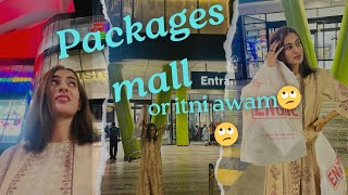 Packages Mall Lahore  Vlog  Lahore walton road DHA 1st Vlog in open Audience [upl. by Harman]