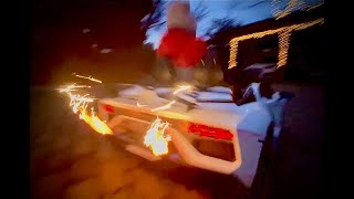 Lamborghini Aventador SVJ 24v drift spitting fire [upl. by Derwin742]