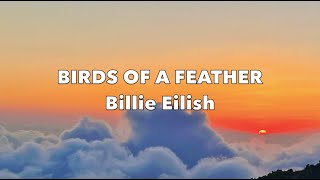 BIRDS OF A FEATHER  Billie Eilish Lyrics Video [upl. by Robinetta]