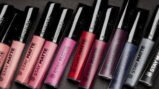 Lets Test Rimmel Stay Matte Liquid Lip Colour [upl. by Fellner]