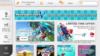 Mario Kart 8 music on the Wii U eShop [upl. by Etnohc167]