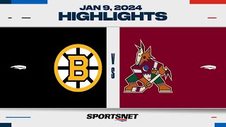 NHL Highlights  Bruins vs Coyotes  January 9 2024 [upl. by Yousuf]