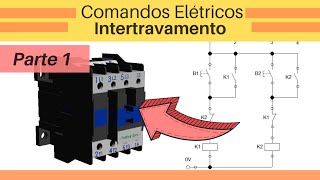 Comandos elétricos  Intertravamento de contatores [upl. by Aliuqa]