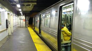 BMT Franklin Ave Line R68 Franklin Shuttle Train at Botanic Garden [upl. by Kotz548]