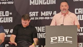 😳AWKWARD😳 CANELO IGNORES OSCAR DE LA HOYA AT PRESS CONFERENCE [upl. by Forkey]