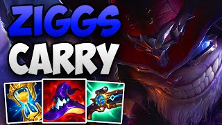 CHALLENGER DOMINATES WITH ZIGGS ADC  CHALLENGER ZIGGS ADC GAMEPLAY  Patch 1410 S14 [upl. by Asoj]