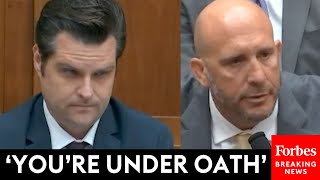 Matt Gaetz Asks Witness Point Blank If He Wasnt Given Promotions For DEI Reasons [upl. by Neemsaj]