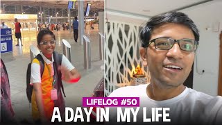 LifeLog 50  Dropping Chirag at Airport for Solo Trip amp First Milestone 🔥 [upl. by Paff513]