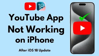 How To Fix ✅ YouTube App Not Working on iPhone After iOS 18 Update  FIXED ✅ [upl. by Euphemie]