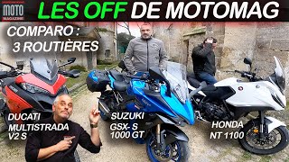 OFF de Motomag ▶︎ 3 routières en balades [upl. by Tenej]