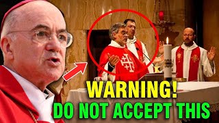 Archbishop Vigano When You See This During The Holy Mass on March Stand Up And Leave [upl. by Ahsehat]