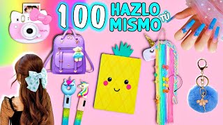 100 IDEAS HAZLO TÚ MISMO – TRUCOS FÁCILES Y PROYECTOS QUE FÁCILMENTE PUEDES HACER EN 5 MINUTOS [upl. by Refinneg]