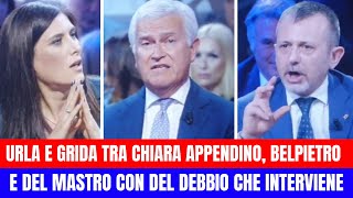 BELPIETRO SBUGIARDA CHIARA APPENDINO E IN STUDIO PARTE LO SCONTRO [upl. by Dumah]