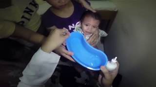 Crying 2 Year Old Boys Earwax Removal By Ear Irrigation [upl. by Salis]