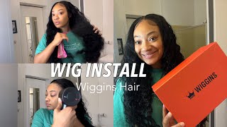 Summer Time Loose Deep Wave Wig Install  Pre Plucked Pre Styled Lace Frontal Wig  Ft Wiggins Hair [upl. by Nicko]