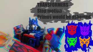 Transformers Primus would be ashamed  stop motion cast in desc [upl. by Suivatna469]