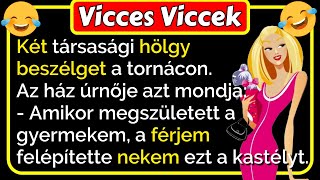 🤣 Vicces Viccek Két társasági hölgy beszélget ami ezután történik vicces 😂🤣😂 [upl. by Annoet134]