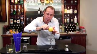 How to Zest a Lemon  Adding a Lemon Zest to Martinis [upl. by Mccarty]