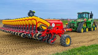 John Deere 9620RX  Vaderstad Tempo L18  Cukorrépa vetés  Kövécs Kft  Zuckerrüben säen 2021 [upl. by Nwavahs]