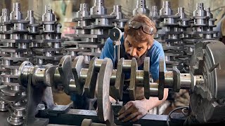 Production of Crankshaft in Factory  Machining Engine Crankshafts in Factory Complete Process [upl. by Selym947]