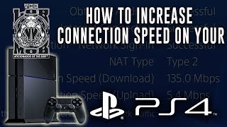 How to get a FASTER INTERNET CONNECTION on PS4 Make Downloads 100 Faster [upl. by Anelram73]