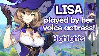 Rie Tanaka Lisas voice actress plays as Lisa  Genshin Impact  Stream highlights [upl. by Sakiv]