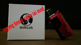 Unboxing  review  mod sirius review indonesia [upl. by Annoeik721]