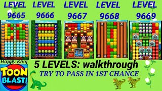 Toon Blast  Levels 96659669 Toon Blast Walkthrough [upl. by Mcgrody]