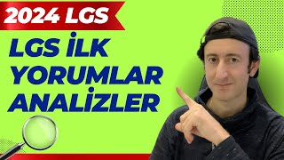 2024 LGS SONA ERDİ  CEVAPLAR YORUM VE ANALİZLER [upl. by Assisi666]