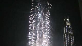 Burj Dubai Burj Khalifa Fireworks Show 4th of January Dubai [upl. by Rahcir]