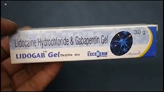 LIDOGAB Gel  Lidocaine Hydrochloride amp Gabapentin Gel  LIDOGAB Gel Uses Side effects benefits Dose [upl. by Kerstin]