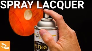 Applying a Spray Lacquer Finish Woodturning Howto [upl. by Ronna433]