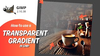 How to use a transparent gradient in GIMP basic functions [upl. by Noswal]