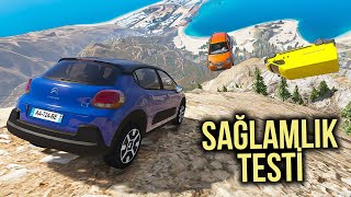 Citroen Ailesi Arabalar Sağlamlık Testine Giriyor  Örümcek Abi ile GTA 5 [upl. by Yael]