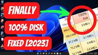 NEW Fix 100 Disk Usage Windows 1110 2023 UPDATED [upl. by Stannfield64]