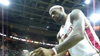 Lebron James throwing the chalkpowder CLOSE UP [upl. by Sanjay]