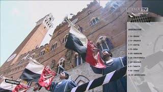 ASSEGNAZIONE DEI CAVALLI ALLE CONTRADE  PALIO 2 LUGLIO 2024 [upl. by Aneerahs201]