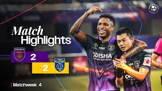 Match Highlights  Odisha FC 22 Kerala Blasters FC  MW 4  ISL 202425 [upl. by Anneyehc]