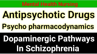 antipsychotic drugs pharmacology  dopaminergic pathways  schizophrenia in hindi [upl. by Chadwick]