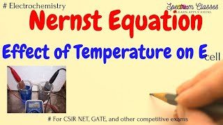 Nernst Equation Derivation of Nernst Equation  Electrochemistry class 12  BTech [upl. by Dlanger]