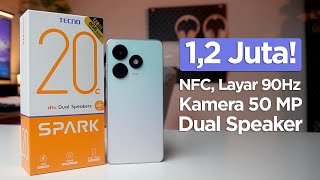 Review Tecno Spark 20C HP 12 Juta Fitur Super Lengkap [upl. by Aiahc]