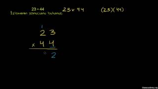 İki Basamaklı Sayılarla Çarpma Örneği 23x44 Aritmetik  Çarpma ve Bölme [upl. by Eenat950]