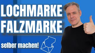 Falzmarken und Lochmarke erstellen in Word für Anschreiben Geschäftsbriefe etc [upl. by Nancy]