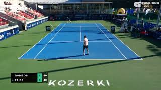 Benoit Paire THROWS Racquet Accidentally but Wins Point [upl. by Muryh276]