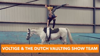 Voltige met de Dutch Vaulting Show Team  PaardenpraatTV [upl. by Acinomaj]